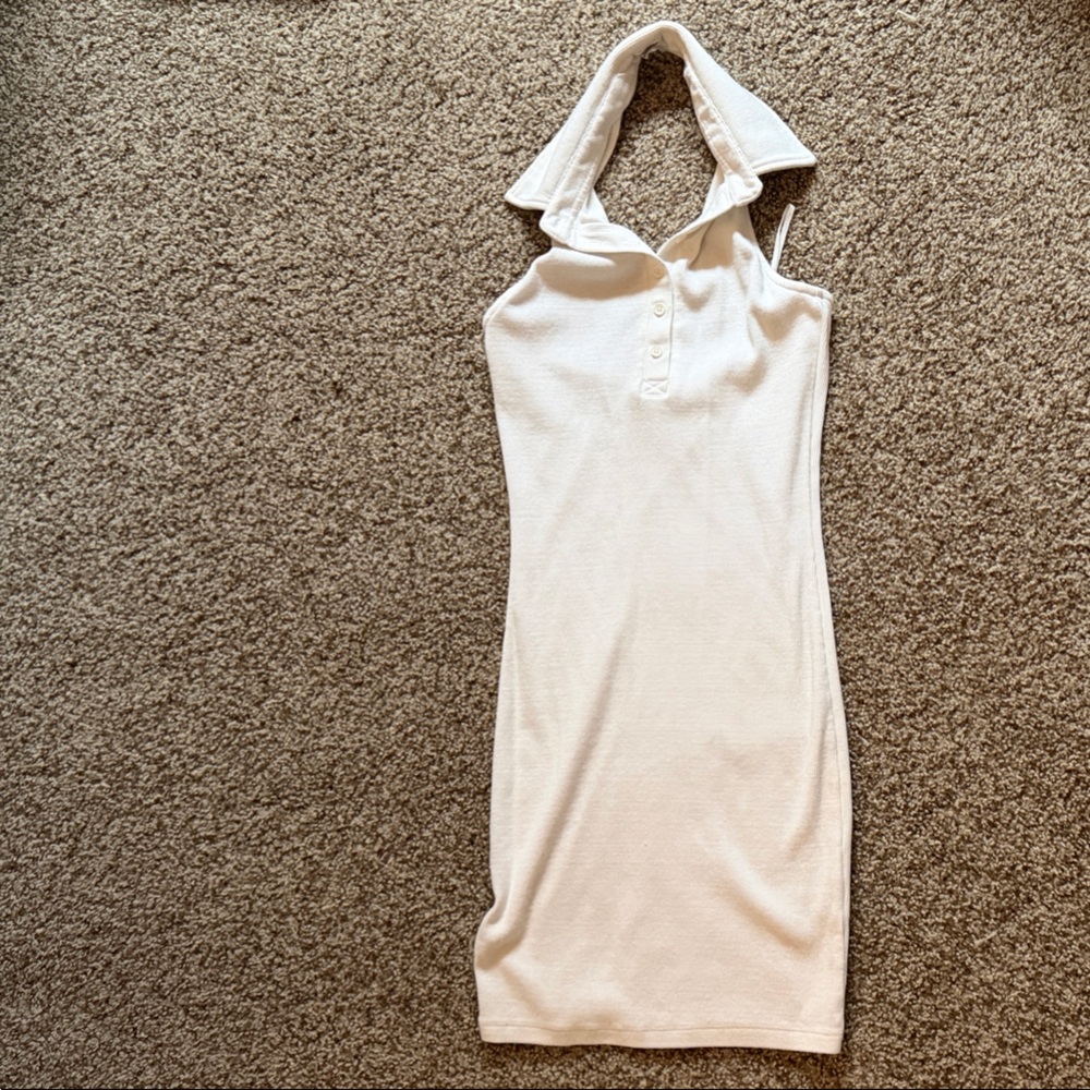 Garage White Ribbed Top
